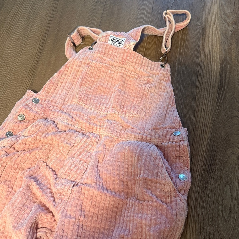 MOSCHINO JEANS Straight Leg Corduroy Dungarees Overall Jumpsuit - Picture 8 of 12